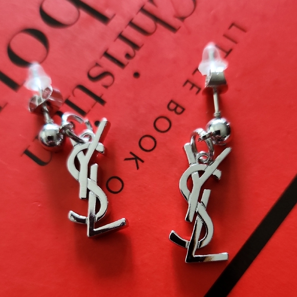 Upcycled Jewelry - Upcycled Silver Logo Earrings